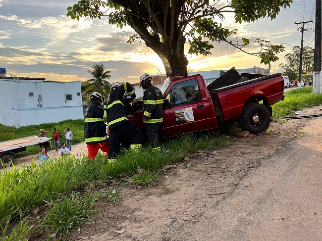 Tragédia Motorista morre após caminhonete colidir em árvore na BR 330